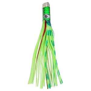 L-meiqun, 30cm / 150g Lumineux Octopus Jupe Appât Leurre De Pêche Marlin Appât Pêche Tackle Thon Leurres Head Mer Pêche Lure Pêche à La Traîne (couleur : Vert)