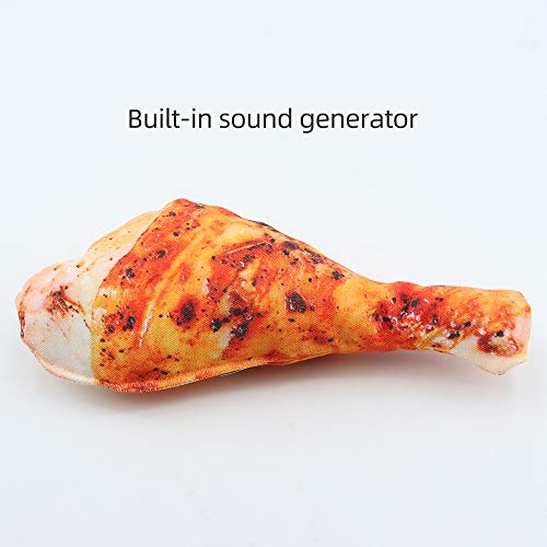 Luzvida Dog Chew Toys Durable Pet Puppy Rope Toys Washable Reusable Teething Toy for Small and Medium Dogs (Drumstick Set)