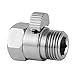 Shower Flow Control Valves Shower Head Shut-Off Valve Solid Brass, Shower Head Flow Contral and Shut OFF Valve for Shower Head, Hand Shower, or Bidet Sprayer Chrome P01 1207