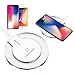 Zonix iPhone 8, 8Plus, iPhone X QI Wireless Charger Charging Pad For Samsung Galaxy S6 S6+ S7 Edge S8, S8+ Crystal Wireless Charging Station For iphone X - For All Qi-Enabled Devices (White)