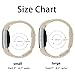 POY Replacement Bands Compatible for Fitbit Charge 2, Adjustable Breathable Wristbands with Air Holes Straps, Small Creamy White