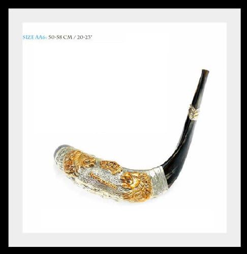 New Special Silver Rams Horn Shofar 23" to 20" Plus Bag