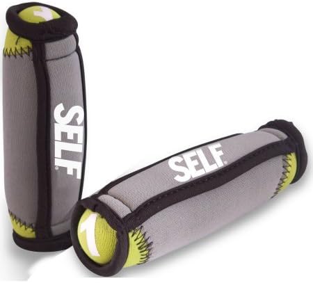 SELF Fitness 2 lbs Pair Cast Iron, Neoprene Covered Soft Walking Weight