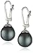 Amazon Essentials 14k Gold Natural Color AA Quality Tahitian Cultured Pearl Earrings (9-10mm), (previously Amazon Collection)