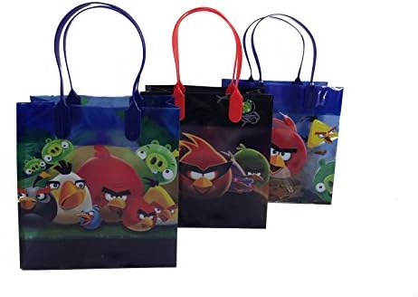 12pcs Angry Bird Treat Bags Rovio Goodies Bags Party Favor Birthday Loot Bags