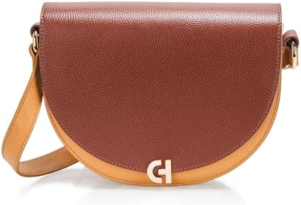 Amazon.com: Cole Haan Women's Evie Chain Saddle Bag, Black Garnet