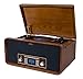 Moncoustics Vinyl Record Player Classic Turntable Natural Wood Veneer Stereo System with FM, CD, USB for MP3, Vinyl-to-MP3 Recording & AUX Input for Smartphones & Tablets and Line Out (MO904)thumb 3
