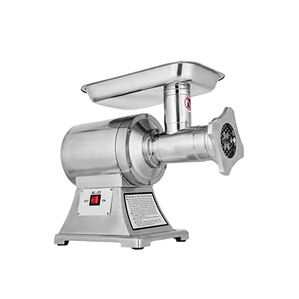 750W Elektrische Fleischwolf 1Hp 190Prm 550Lb / H Wursthersteller Gewerblicher Edelstahl Lebensmittelschleifmaschine… – Bild 8
