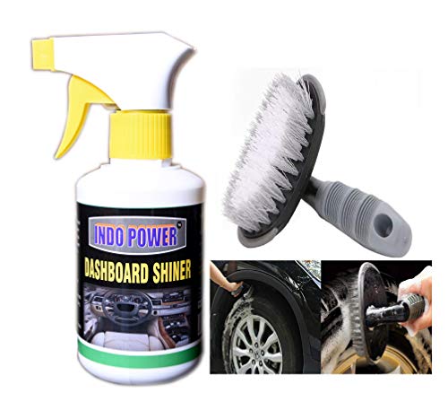 INDOPOWER KG968-DASHBOARD Shiner Gun 250ml.+All Tyre Cleaning Brush