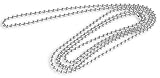 Forge Stainless Steel Dog Tag Bead Chain Necklace 2.3MM 38