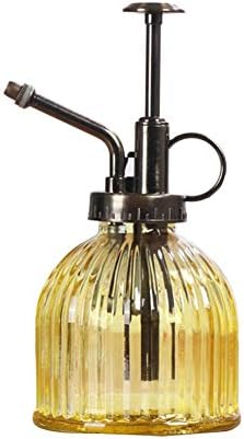 CARTEY Watering Can,Plant Mister Flower Water Spray Bottle Can Pot Vintage Pumpkin Style Spritzer Plant Atomizer With Pump Decorative Glass