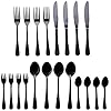 Black-Cutlery-Set-Elegant-Life-20-Piece-Flatware-Silverware-Set-Stainless-Steel-Knives-Forks-Spoons-Tableware-Mirror-Finish-Smooth-Edge-Service-for-4Black Black Cutlery Set, Elegant Life 20-Piece Flatware Silverware Set, Stainless Steel Knives Forks Spoons Tableware, Mirror Finish, Smooth Edge, Service for 4.(Black)