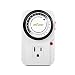 BN-LINK 24 Hour Plug-in Mechanical Timer Grounded, Accurate Heavy Duty, 3-Prong for Lamps Fans Christmas String Lights White AC 1875W 1/2 HP, UL Listed primary