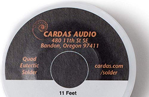 Cardas Soldering Wire Quad Eutectic Silver Solder With Rosin Flux 11 Feet