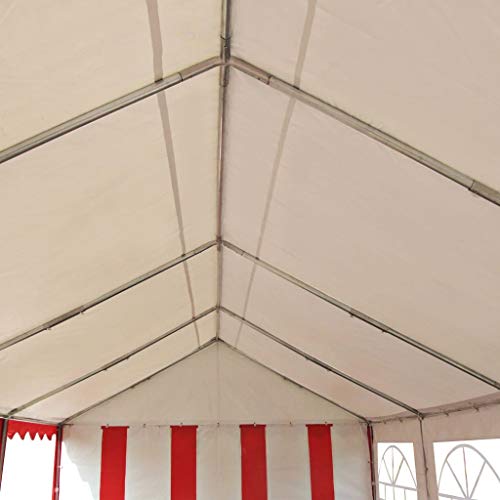 vidaXL Partyzelt Wasserfestes Dach 16 Seitenwände mit 16 Fenstern Pavillon Festzelt Gartenzelt Bierzelt Gartenpavillon… – Bild 3
