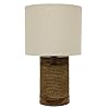 Décor Therapy TL15455 Table Lamp, Natural Rope/Wood Look