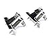 MxEol Bimini Top Deck Hinges Fitting Concave Base Hardware Pins W/Screws 316 Stainless Steel Pair