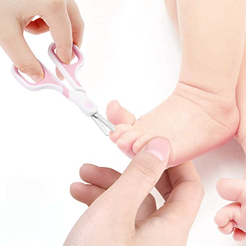 Baby Grooming Kit Baby Nail Clipper Set Baby Healthcare Set Includes Nail Clippers, Scissors, Nail File, Nasal Clip Baby Care Tools 4-in-1 Set with Box