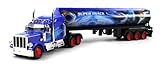 Heavy Duty Diesel 12 Wheel Semi Electric RC Truck Full Cargo Trailer 1:36 Scale RTR Ready To Run, Rechargeable