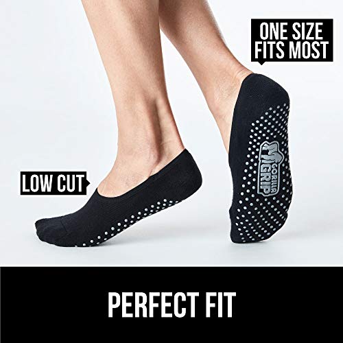 Gorilla Grip Premium Yoga Socks with Grips, 1 Pair, Slip Resistant