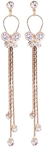 Golden Brass Dangle Drop Earings for Women (AZ26)