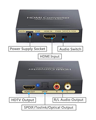 3 Extractor+Optical+TOSLINK+Splitter+Converter