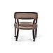 Steve Silver Company Tournament Casters Captains Chair, 25D x 25W x 31H in, Brown