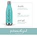 White Insulated Stainless-Steel Water Bottle, Personalized Water Bottle (32 Ounces)