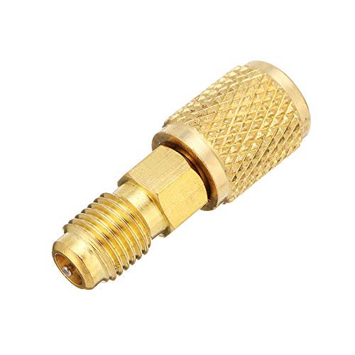 CoCocina 5pcs R1234yf R134a and R12 Special Can Tap Adapter Fittings Kit for 1/4 SAE 1/2 Inch Acme LH