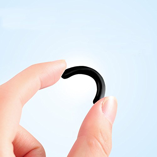 5PCS/18PCS Silicone Replacement Cushion Eyelash Curler Rubber Refills Pad Makeup Tool for Most Eyelash Curler (Black(5PCS))