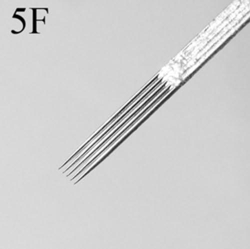 50 Pcs 5 Flat Shader Disposable Sterile Tattoo Needles 5f