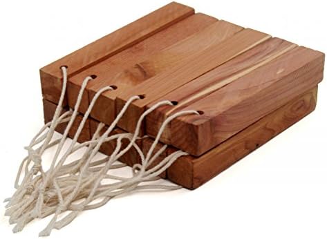 Venxic 8 Pack Moth Repellent Natural Aromatic Cedar Wood Hanging Blocks Sticks Non-Toxic Repel Insects Moth Protection for Closet Freshener Drawers Storage