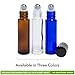 Pure Acres Farm Essential Oils Roller Bottles with Recipe eBook, 6-Pack, Cobalt Blue