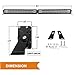 Rigidhorse LED Light Bar Kit 52 Inch 22 Inch Triple Row Flood Spot Beam Combo 32000LM 6500k 4PCS 4 Inch LED Cube Pods IP68 Chip Fog Offroad Work Driving LED Light Bars for Truck SUV ATV 4x4