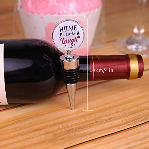 image for Mavisgifts Funny Wine Socks and Wine Bottle Stopper - Wine Gifts for W