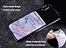 2Pack Marble Adhesive Phone Pocket,Cell Phone Stick On Card Wallet,Credit Cards/ID Card Holder(Double Secure) with 3M Sticker for Back of iPhone,Android and Smartphones-Double Pocket (Black&Purple)