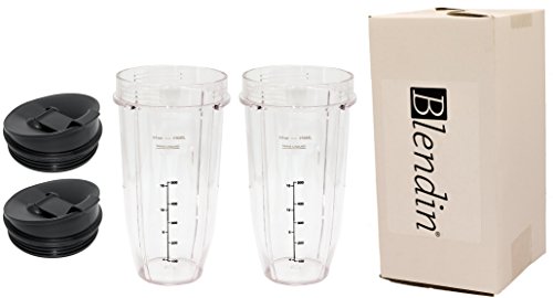 image for Blendin Replacement Jar with Sip N Seal Lid, Fits Nutri Ninja Auto IQ 