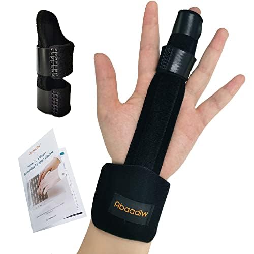 Photo 1 of Abaadlw  Finger Splint 2 Pcs, Adjustable Index Finger Splint, Finger Splint Middle Finger, Ring Finger Splint, Pinky Finger Splint,Hand Brace