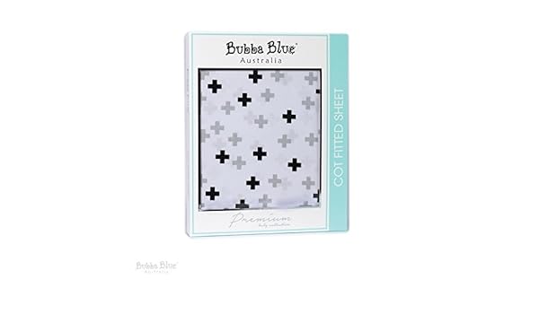 bubba blue fitted cot sheet