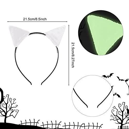 Halloween Bat Wings Costumes Glow in The Dark Women\'s Cozy Bat Shrug and Headband