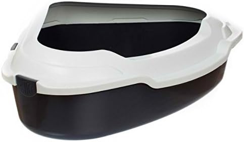 Xxl Peu Encombrant Bac A Litiere D Angle Pour Chat Avec Un Bord Amovible Convient Pour Les Chatons Ou Les Chats Ages Ideal Pour Les Chats De Grande Race Amazon Fr Animalerie