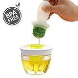 Basting and BBQ Oil Brush Dispenser Set