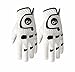 FINGER TEN Men’s Golf Glove Left Hand Right with Ball Marker Value 2 Pack, Weathersof Grip Soft Comfortable, Fit Size Small Medium ML Large XL (Medium, Worn on Left Hand)