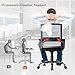 Ergonomic Office Chair Desk Chair Mesh Computer Chair with Lumbar Support Arms Modern Executive Rolling Swivel Mid Back Task Chair for Women Adults,Black