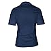 SUNNOW Womens Tailored Short Sleeve Basic Simple Button-Down Shirt with Stretch (XL, Dark Blue)