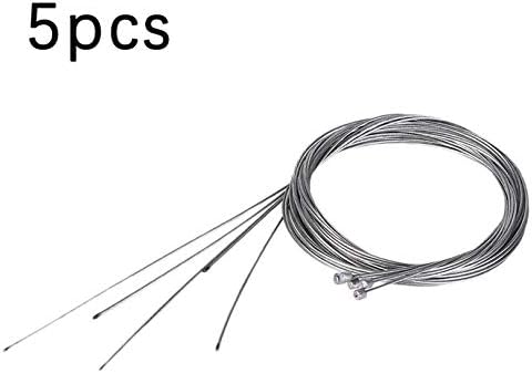 Appearancnes 5pcs Road Bike MTB Fixed Gear Bicycle Brake Line Shift Shifter Gear Brake Cable Sets Core Inner Shifting Wire Steel Speed Line