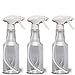 HARRIS Professional Empty Spray Bottles Value Pack 16oz (3-Pack) with Funnel for Cleaning Solutions, Clear Finish and Leak Proof