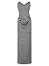 Women's Sleeveless Modal Maternity Maxi Dress Comfortable Tank Dress