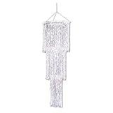 Beistle Opal 3-Tier Shimmering Chandelier, 4-Feet, Opalescent