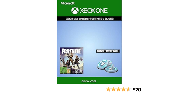 Amazon Com Xbox Live Credit For Fortnite 1 000 V Bucks Xbox One Download Code Pc Code No Drm Video Games